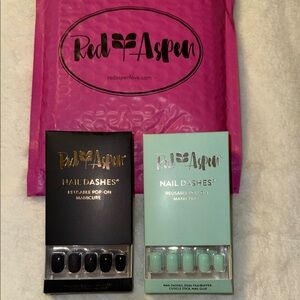 Red Aspen Nail Dashes Set